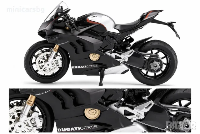 Метални мотори: Пистов мотоциклет Ducati Panigale V4 S 1:12, снимка 2 - Колекции - 47001660