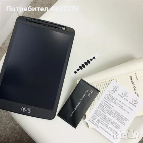 Детска дъска за рисуване с LCD екран 12 инча, снимка 2 - Рисуване и оцветяване - 55577915