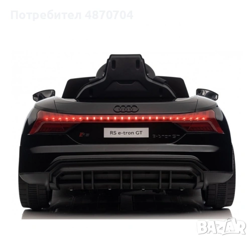 Акумулаторен джип Audi RS E-Tron GT 4X4 Licensed с меки гуми и кожена седалка 12V, снимка 3 - Детски велосипеди, триколки и коли - 55155662