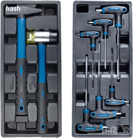 Количка с инструменти 263 части Scheppach TW1000 / 5909304900, снимка 6 - Други инструменти - 54014897