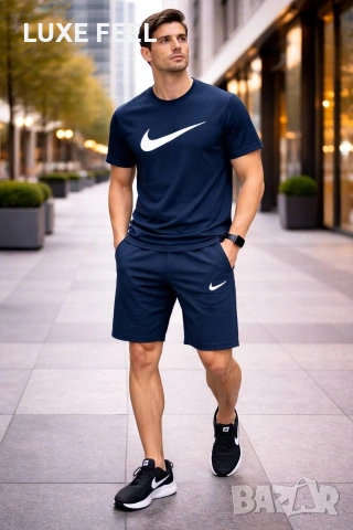 Nike 🔹 Лого Бродирано Мъжки Комплекти 