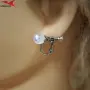 Обеци с платинено покритие 211218, снимка 4