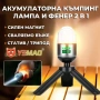 Мощна къмпинг лампа осветление LED фенер за палатка туризъм рибов, снимка 4