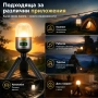 Мощна мини къмпинг лампа акумулаторна LED осветление фенер за палатка туризъм аварии къща риболов, снимка 2