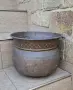 Впечатляваща италианска медна кашпа, снимка 1