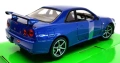 Метални колички: Nissan Skyline GT-R R34 BNR34 - 1:24 метален макет, снимка 2
