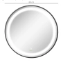 LED Димируемо огледало за баня Ф60 Kleankin, снимка 2
