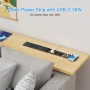 разклонител за вграждане/3 гнезда/15W безжично зарядно/2 USB-C PD 30 W/2 USB-A порта, Inox капак, снимка 4