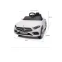 Розова акумулаторна кола Mercedes Benz CLS350 с кожена седалка 12V, снимка 12