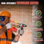 Акумулаторен перфоратор/къртач тип “hammer drill” с 3 свредла, SDS-Plus и помощна дръжка, снимка 6