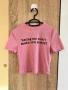 Розова тениска hating me won’t make you pretty, снимка 1