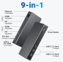 9-in-1 USB-C Докинг станция UGREEN Revodok Pro CM615 (4K 60Hz / PD 100W), снимка 1