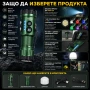 Мощен мини прожектор YEMAO 3000 лумена 7 LED Диода UV ултравиолетова RGB странична светлина, снимка 4