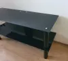 Черна стъклена масичка, снимка 3