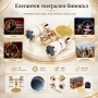 Елегантен театрален бинокъл 3×25 за театър опера концерт подарък балет луксозен бял с верижка, снимка 4