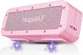 HiPoqAF водоустойчива Bluetooth колонка розова с магнитно закрепване 100 W Peak, IPX7, 30 часа, снимка 1