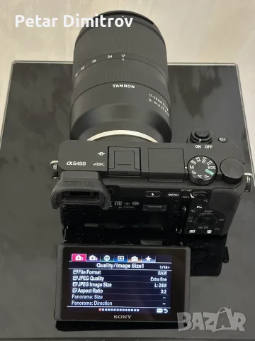 Sony A6400 + Tamron 17-70mm f/2.8 AF Di III-A VC RXD, снимка 3 - Фотоапарати - 55409279
