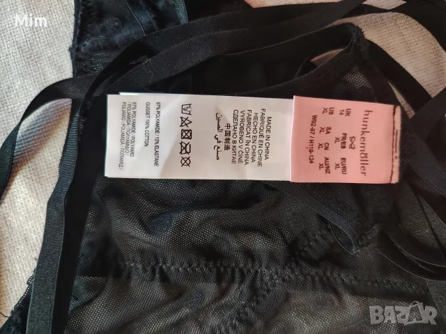 Hunkemaller XL/2XLЧерна прозрачна полупрашка на сърца, снимка 8 - Бельо - 55697807