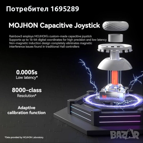 Безжичен геймпад MOJHON RAINBOW 3, снимка 5 - Аксесоари - 54728736