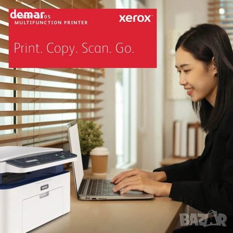Безжичен многофункционален принтер Xerox B105, лазерен монохромен, снимка 5 - Принтери, копири, скенери - 54440709