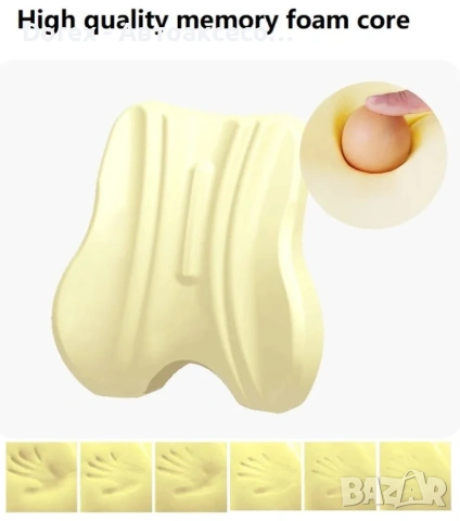 Ортопедична лумбална възглавница за гръб и кръст от мемори пяна - за офис, кола и дом, снимка 8 - Аксесоари и консумативи - 54079640