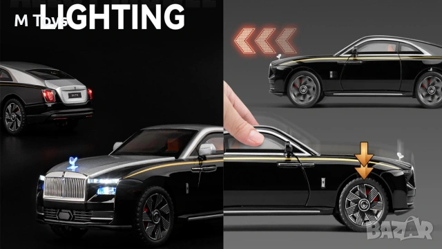 Метална кола Rolls-Royce Spectre Two Tone – 1:24, снимка 3 - Коли, камиони, мотори, писти - 54490309