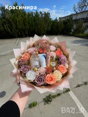 Букет с козметика, снимка 2 - Подаръци за жени - 54900131