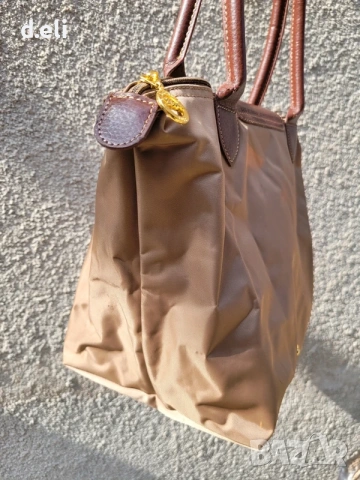 Longchamp Original 100% Кожа Страхотен голям сак, снимка 15 - Сакове - 49463627