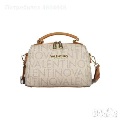 Дамска чанта за ръка и рамо Valentino Regina Re – Бежова / С монограм