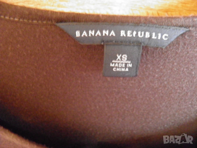 BANANA REPUBLIK кафява дълга рокля, снимка 5 - Рокли - 54339467