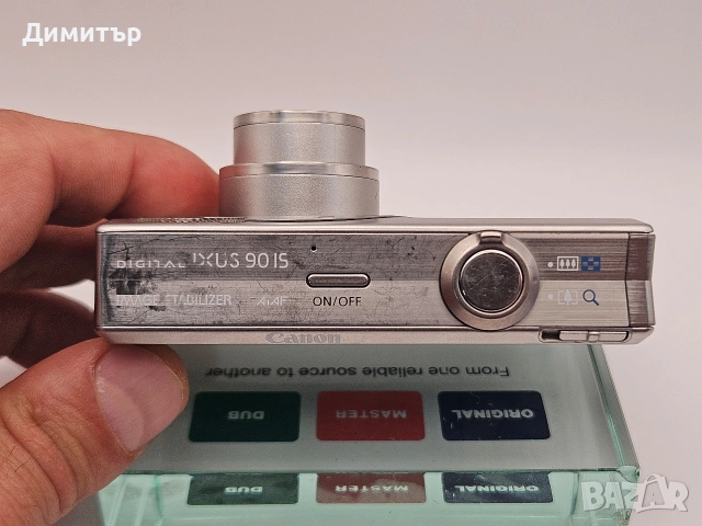 Canon IXUS 90 IS digital photo camera 10MP дигитален фотоапарат камера с батерия и мемори карта , снимка 6 - Фотоапарати - 54734342