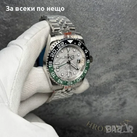 Rolex Sprite Meteorite Мъжки Часовник С Автоматичен Механизъм И Силиконова Каишка Код Chronolux68, снимка 3 - Мъжки - 55659471