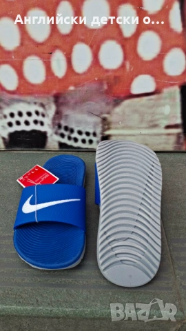 Английски оригинални детски чехли Nike, снимка 7 - Детски сандали и чехли - 54379472