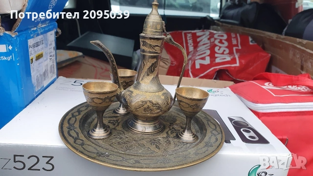 Старинен бронзов комплект