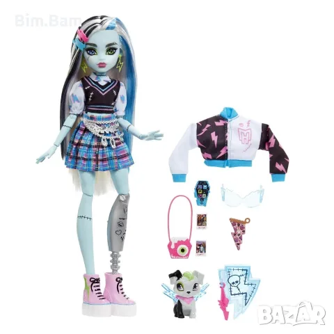 Оригинална кукла Monster High™ Frankie/ Клодийн с домашен любимец и аксесоари - 2 модела, снимка 2 - Кукли - 55413758