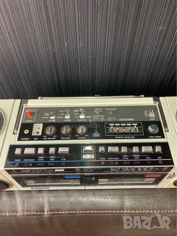 SANYO M-W24K VINTAGE RETRO BOOMBOX радио касетофон, снимка 8 - Радиокасетофони, транзистори - 55136926