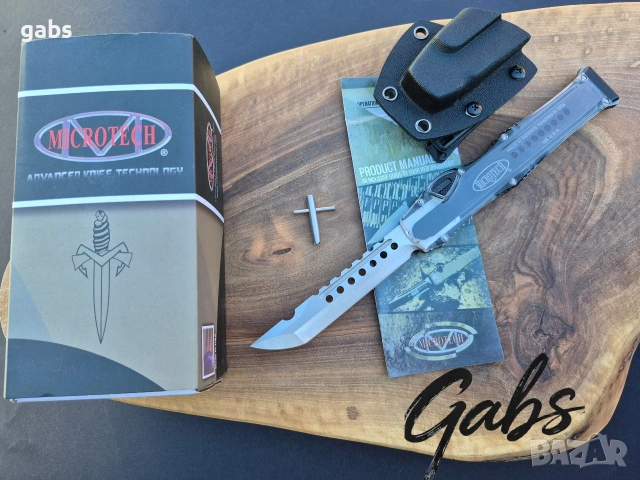 Автоматичен нож Microtech Halo6 2026,прозрачен корпус, снимка 14 - Ножове - 54739335