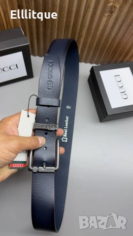 колани от естествена кожа в кутия Gucci , снимка 3 - Колани - 54799051