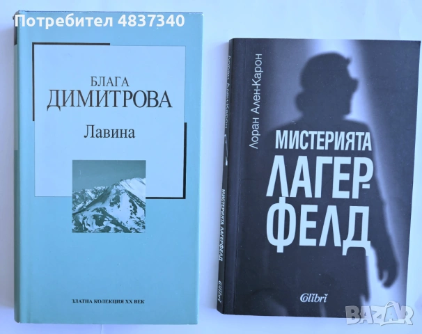 Книги - Лавина, Как да спрем времето, Мистерията Лагерфелд, Гладни сърца, Учи се от живота, снимка 2 - Художествена литература - 54723398