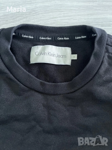 Дамски суичър Calvin Klein Jeans черен размер S, снимка 3 - Блузи с дълъг ръкав и пуловери - 55479363