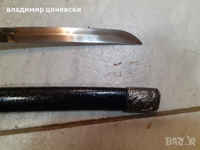 Красив самурайски меч,уакизаши,танто,сабя с глава на орел на дръжката, снимка 6 - Антикварни и старинни предмети - 54381537