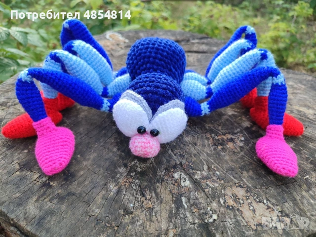 Тяло на паяк 15 см, крака 19 см, снимка 3 - Плюшени играчки - 55192486