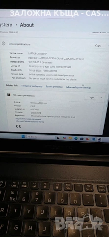 Acer Predator Helios 300 (2019) / i7-9750H / 16GB RAM / 144Hz, снимка 6 - Лаптопи за игри - 54956528