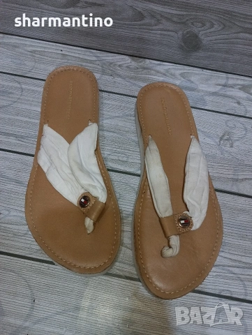Tommy Hilfiger N 37,5 чехли, снимка 4 - Чехли - 54398113