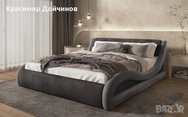 СПАЛНЯ ЛИВИАНА КОЖА ВЕНГЕ 160Х190/200, снимка 10 - Спални и легла - 54227202