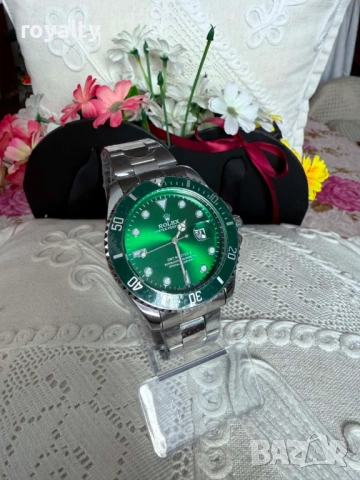 Rolex Нов Мъжки Часовник Кварцов Механизъм Ролекс , снимка 2 - Мъжки - 54722413