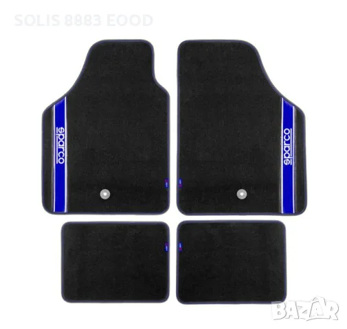 Универсални мокетни стелки Sparco - 03763BBS със синьо