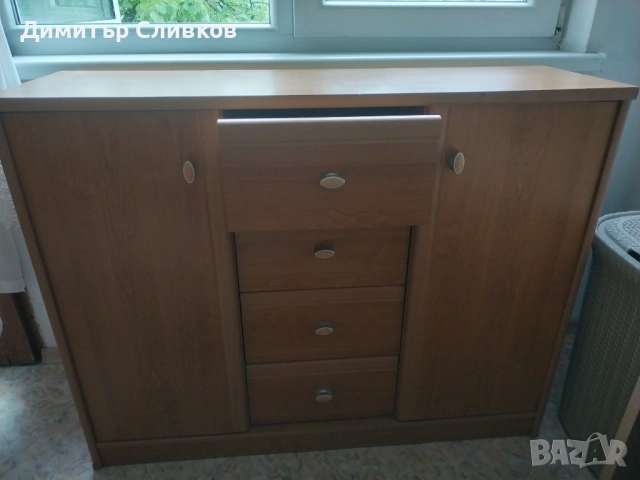 Шкаф Скрин 110x34x86см - д/ш/в, снимка 3 - Шкафове - 54493262