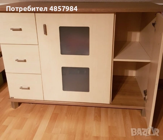 Комбиниран шкаф / скрин с чекмеджета и вратички, снимка 3 - Скринове - 55077529