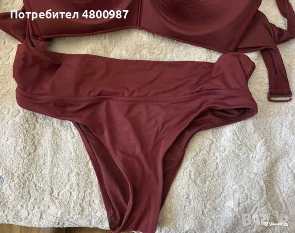 Oysho червен бански комплект размер S като ново , снимка 2 - Бански костюми - 55588282